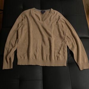 Lands' End Brown Supima Cotton Sweater